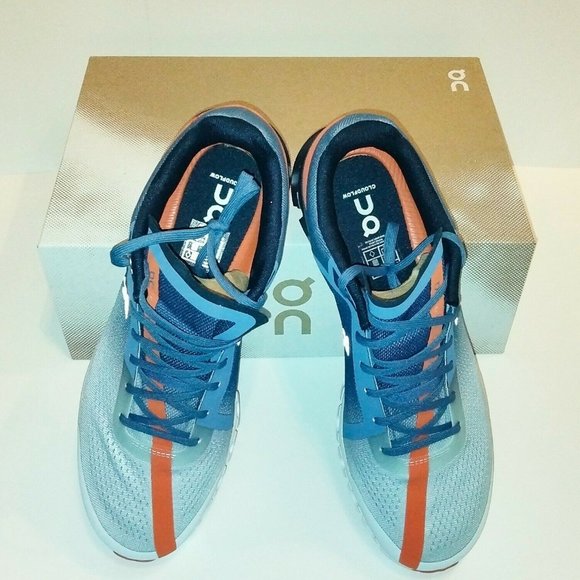 On Running Cloudflow Men's Shoes Lake/Flare - Picture 2 of 4